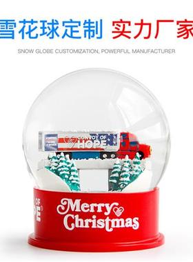 树脂雪花球厂家树脂底座水贴纸可印制摆件树脂雪花球