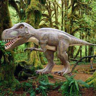 户外大型景观雕塑仿真玻璃钢霸王龙景区园林游乐园商场装 饰品摆件