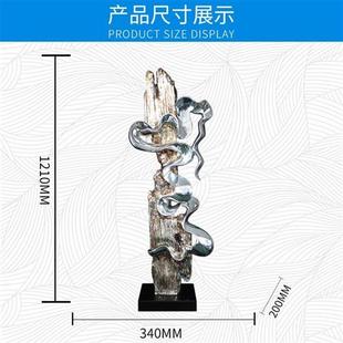 简约现代酒店会所客厅玄关家居台面装 饰抽象展翅飞翔电镀摆件