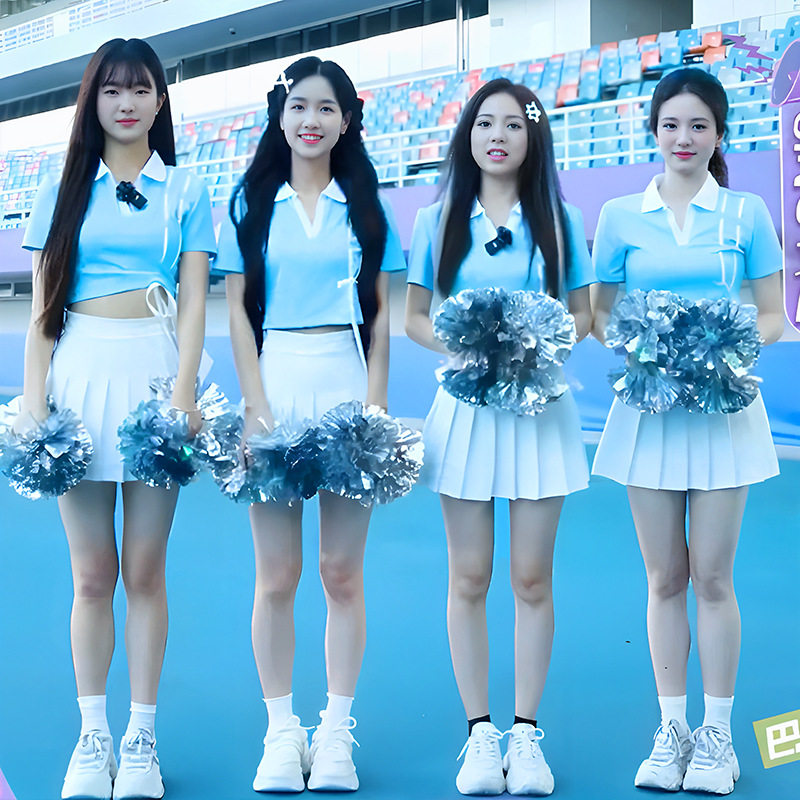 成人爵士舞啦啦队比赛表演服学生健美操团体舞蹈演出服男女同款