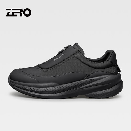 ZRO零度黑色厚底回弹运动鞋