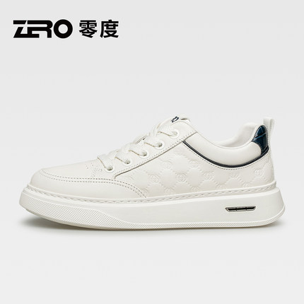 ZRO零度官方正品厚底真皮小白鞋男款秋冬休闲运动板鞋男士潮鞋子