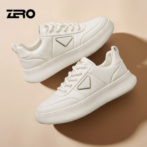 ZRO零度轻便厚底缓震休闲小白鞋