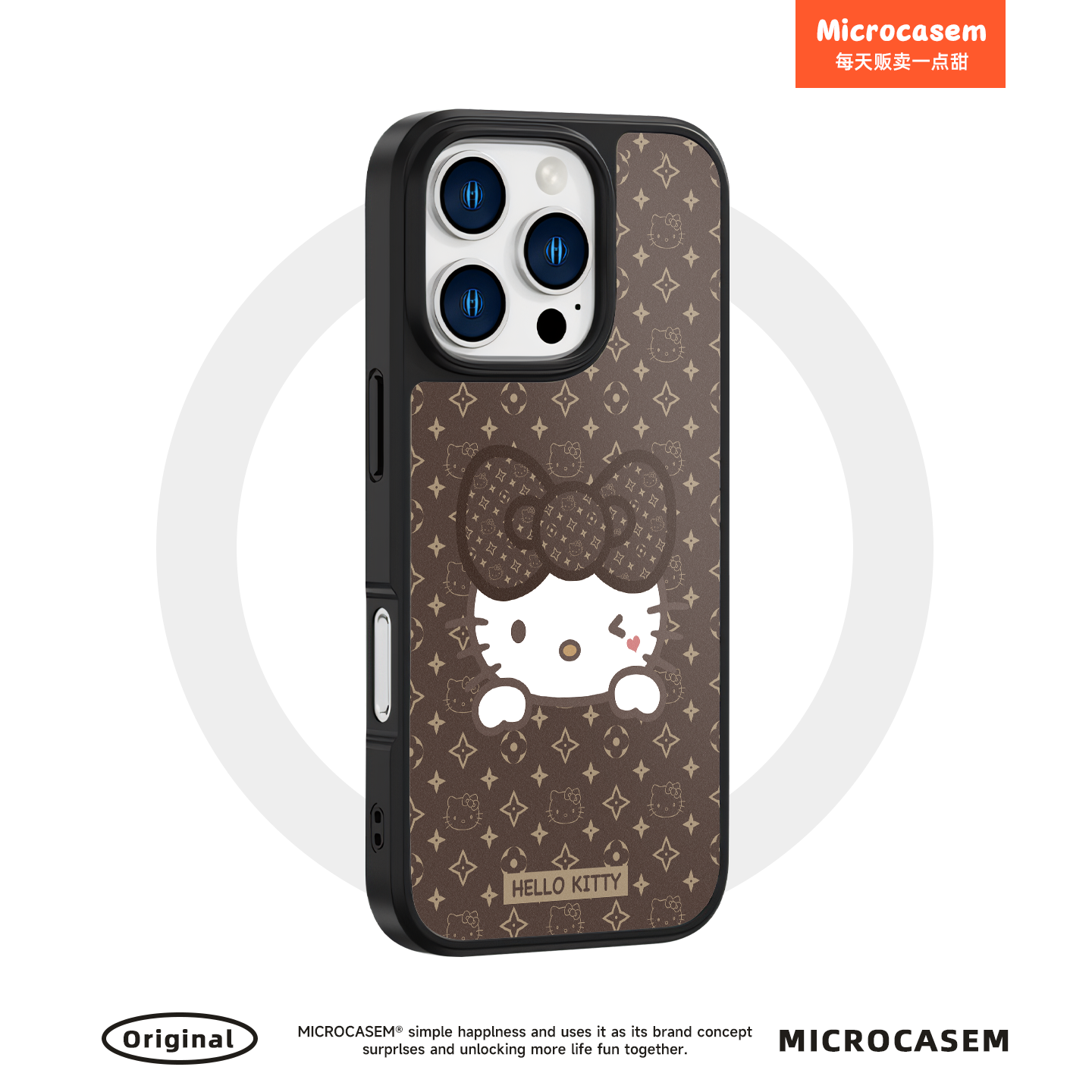 磁吸MagSafe老花纹蝴蝶结Kitty猫适用iphone17pro手机壳16promax苹果15磨砂保护套14plus甜酷少女13网红12