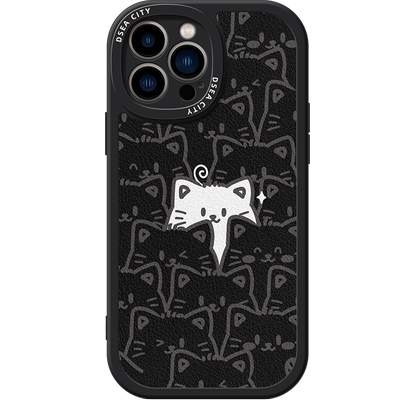 适用苹果软胶手机壳卡通猫咪情侣