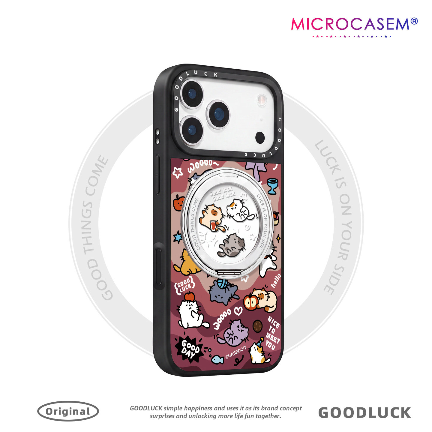 波点小狗狗猫咪合集适用iphone18pro手机壳17promax苹果16镜面磁吸支点壳15plus带支架保护套14卡通13日韩12