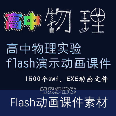 高中物理实验flash动画课件1500多个swf、exe演示互动多媒体