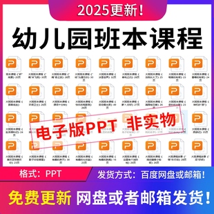 2025年幼儿园班本课程PPT课程故事大班中班小班活动主题实施方案