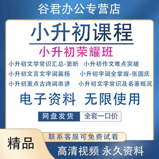 升初班窦复习视频小学大语文总荣耀语文小昕小升初