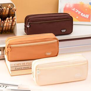 联众双层笔袋定制 大容量高颜值学生笔袋男孩女孩文具袋定制