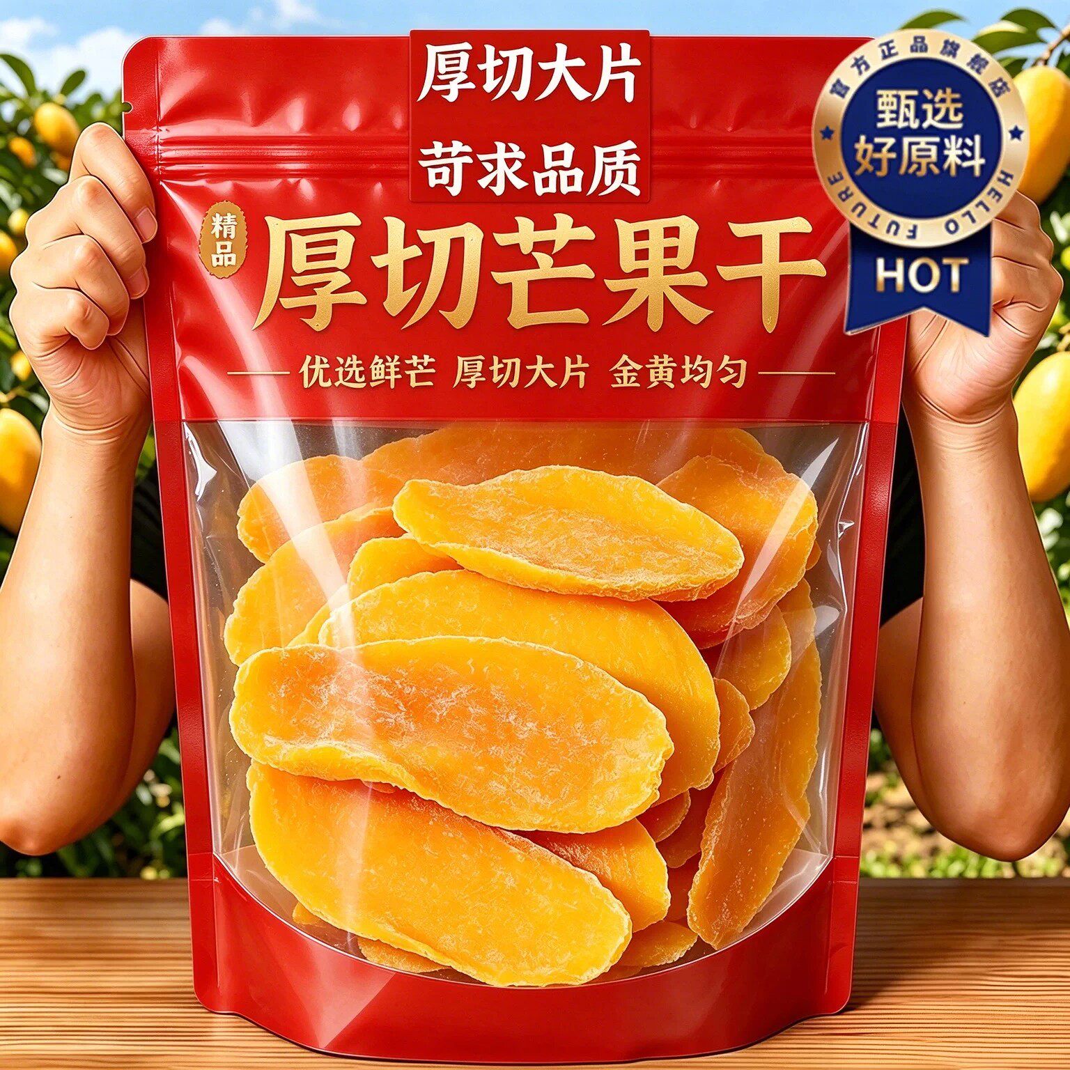 芒果干厚切精选大片鲜芒2026新货香甜软糯休闲解馋零食蜜饯果干