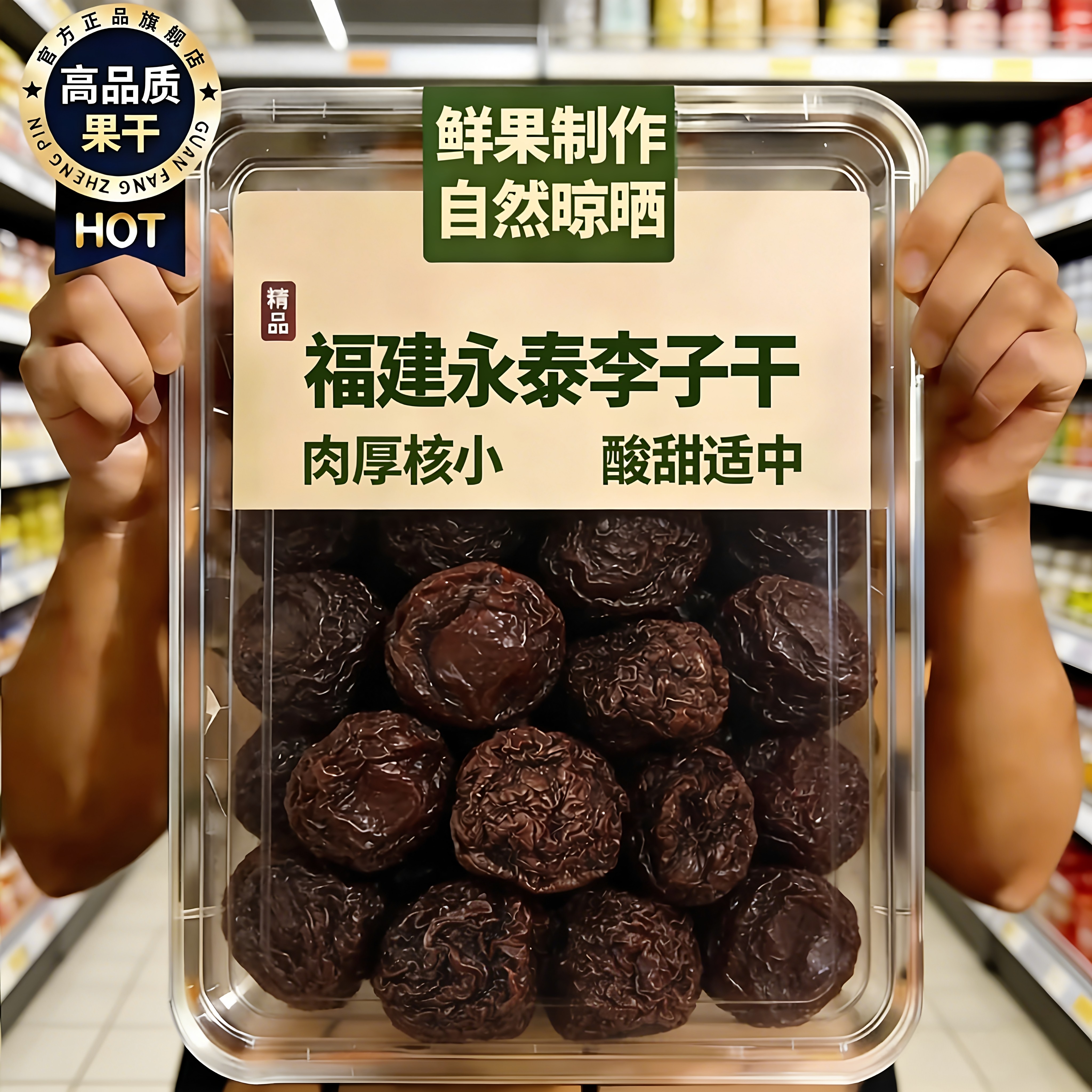 福建永泰特产芙蓉李子干果脯干货原味无糖无添加酸甜孕妇休闲零食