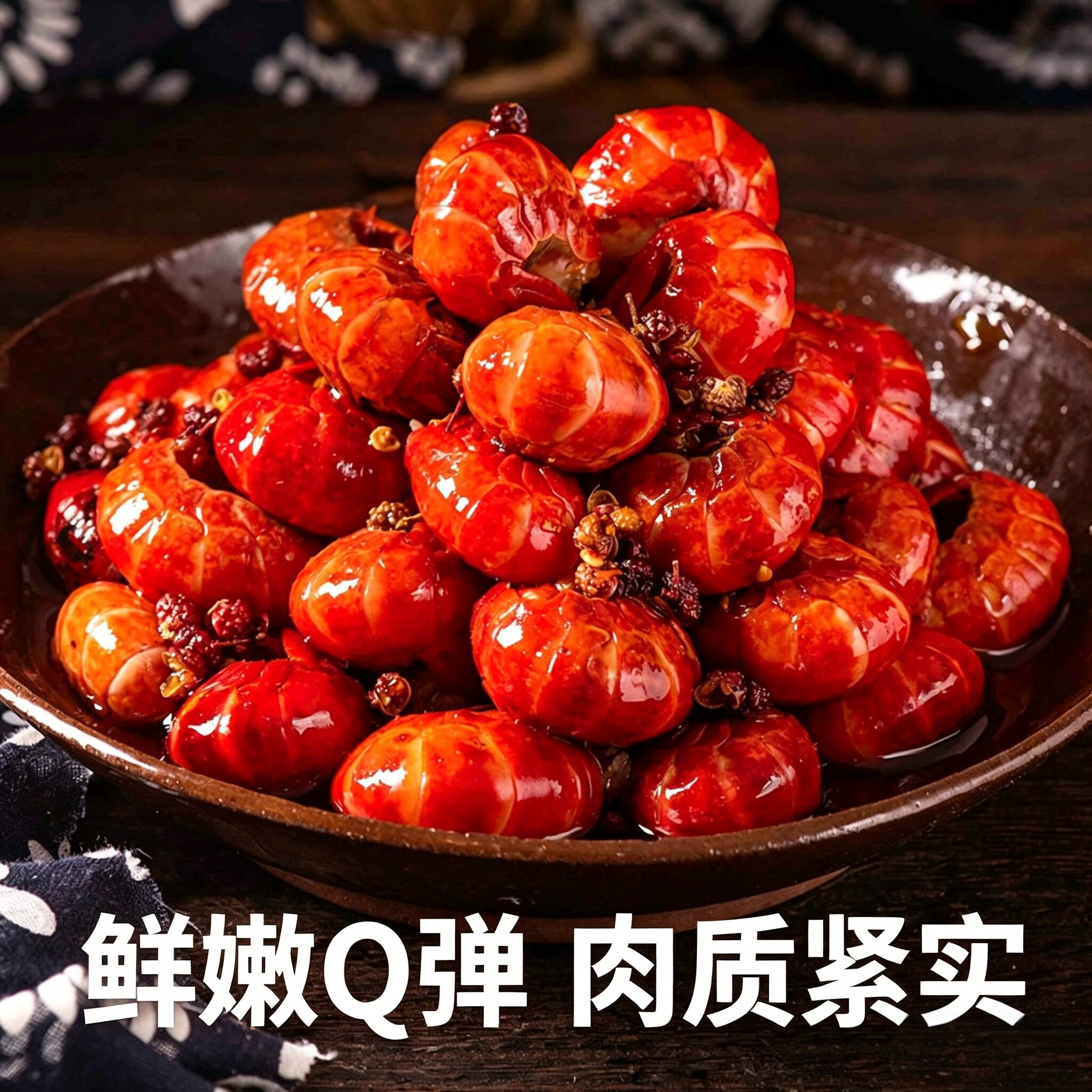 香辣龙虾尾开袋即食罐头捞汁小海鲜罐装熟食下饭菜网红零食虾球