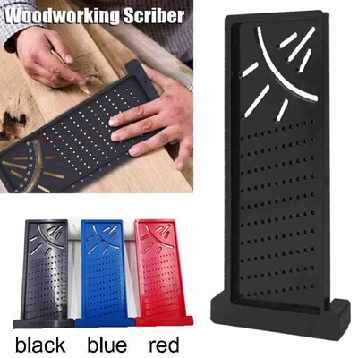 跨境代发 T型木工划线器测量尺 洞洞尺 2D木工划线尺T-scale rule