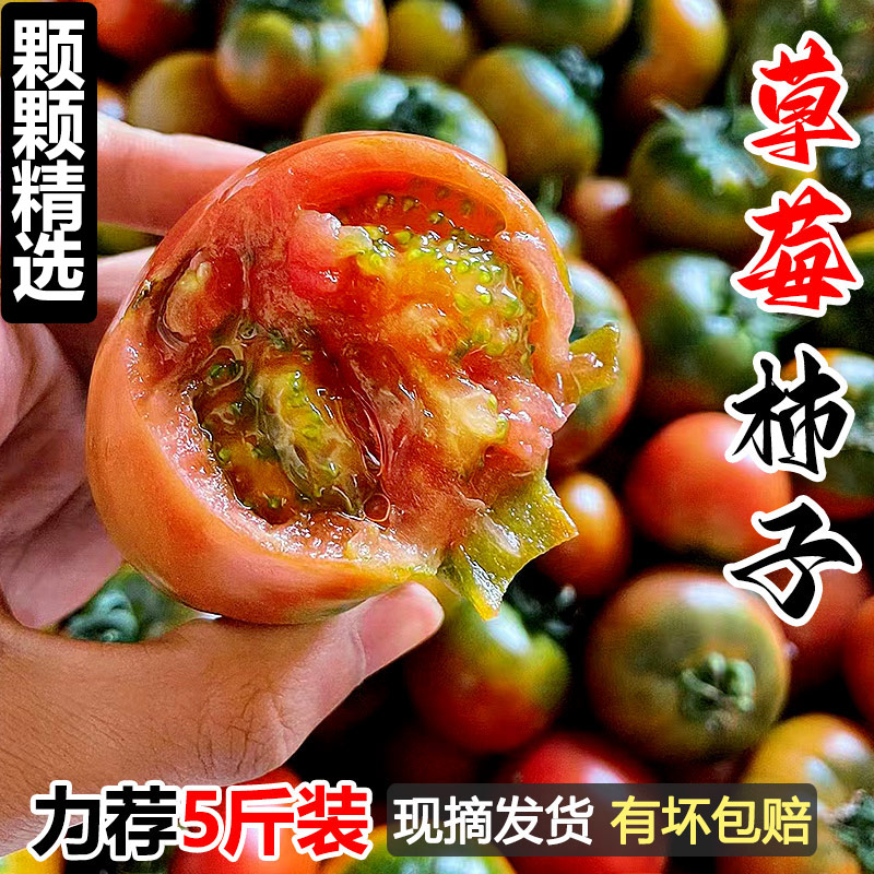 真草莓柿子，儿时的味道！
