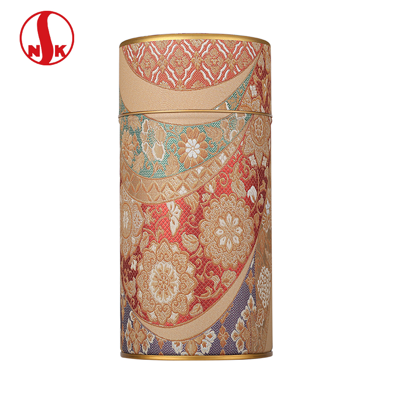 日本圆形便携茶叶罐