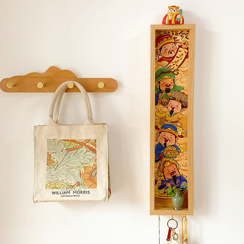 五路财神挂画新年喜庆财神爷入户玄关装饰画中国风墙面壁挂置物画,家居饰品,装饰摆件,淘宝优惠券,粉丝福利购,淘宝优惠卷