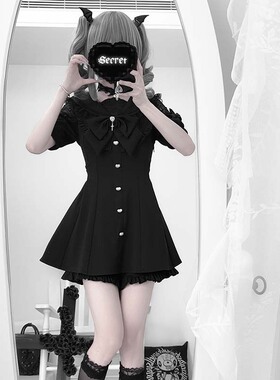 夜璃【二团】蕾水手领长短袖量产型服大码蕾服氛围元气国牌