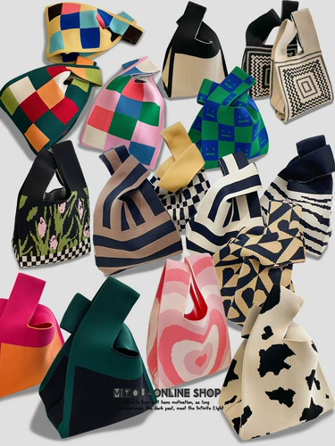 Летний жилет, трикотажная портативная сумка, барсетка, шахматы, в цветочек, Южная Корея