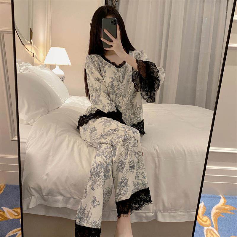 睡衣女春秋棉质长袖长裤高级感