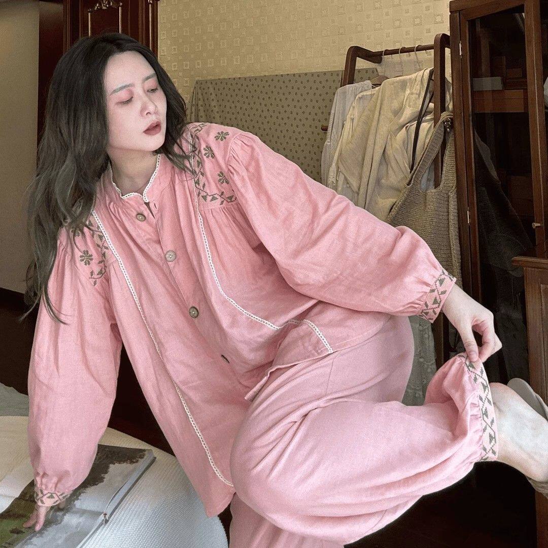 2026春夏秋网红女大码睡衣套装