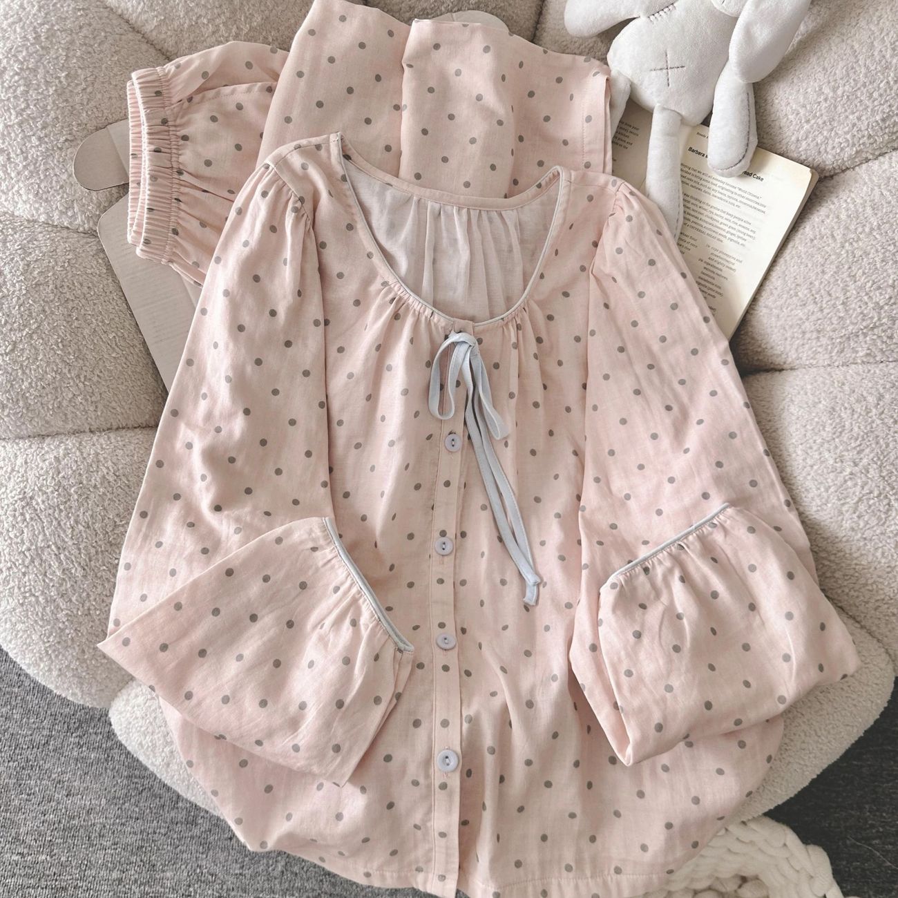 云朵棉春秋女可外穿家居服套装