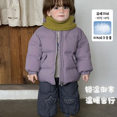 婴儿冬装男童羽绒服加厚宝宝两面穿面包服冬季新款小男孩外套 a类