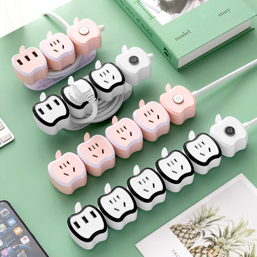 【正品】USB插座面板多孔带长线