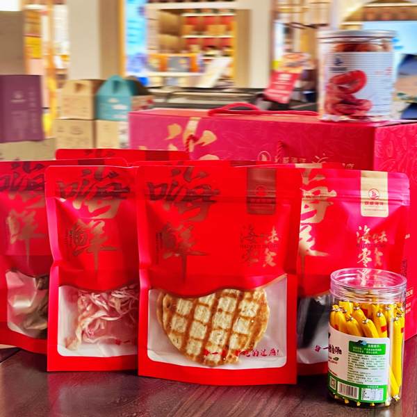 日照特产海产品干货零食特色海鲜开袋即食节日礼盒烤鱼香酥海产品-标题图