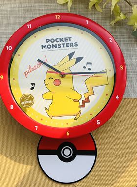 日本tsfa正版野原新之助史努比小新摆钟秒针振脚挂钟卡通时钟静音