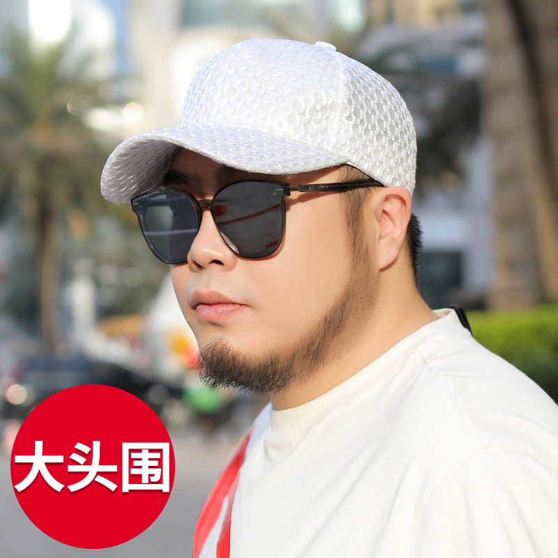 大头围帽子男棒球帽夏季头大防晒