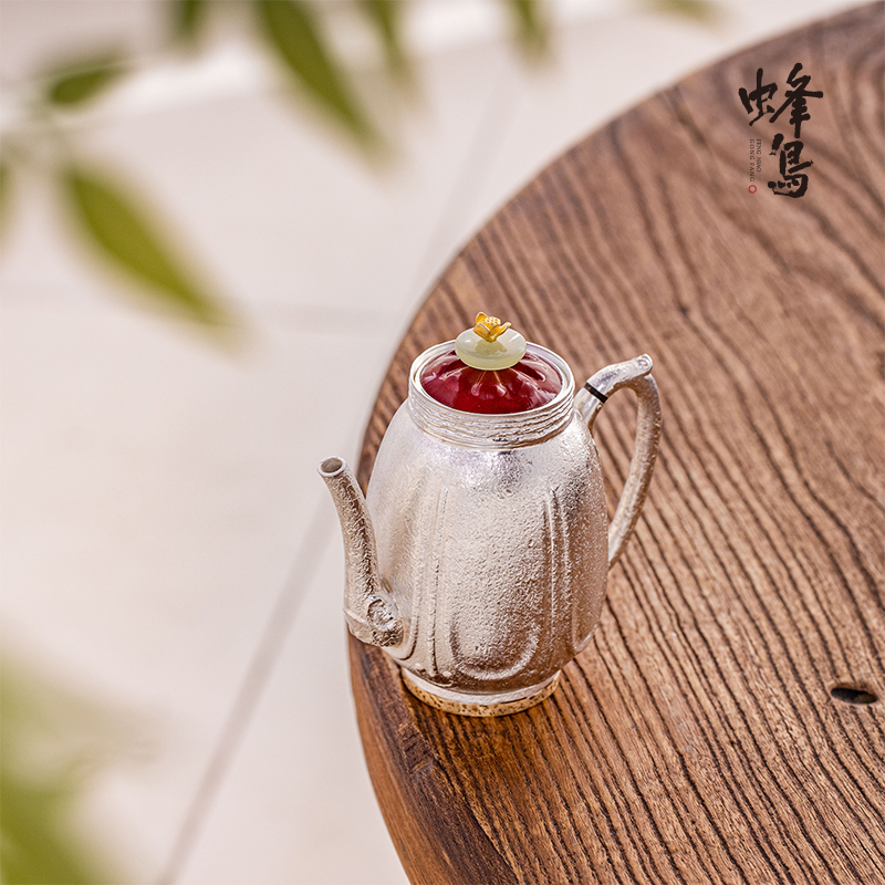 纯手工大漆盖亮面麻纹荷花形