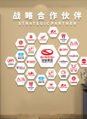 豫步牙科诊所logo品牌形象背景墙