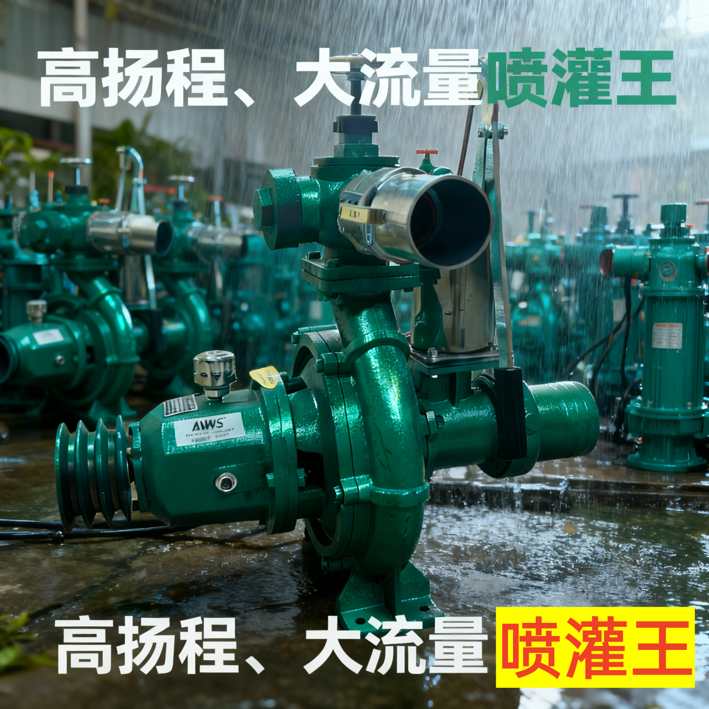 双叶轮离心泵高扬程大流量抽水泵