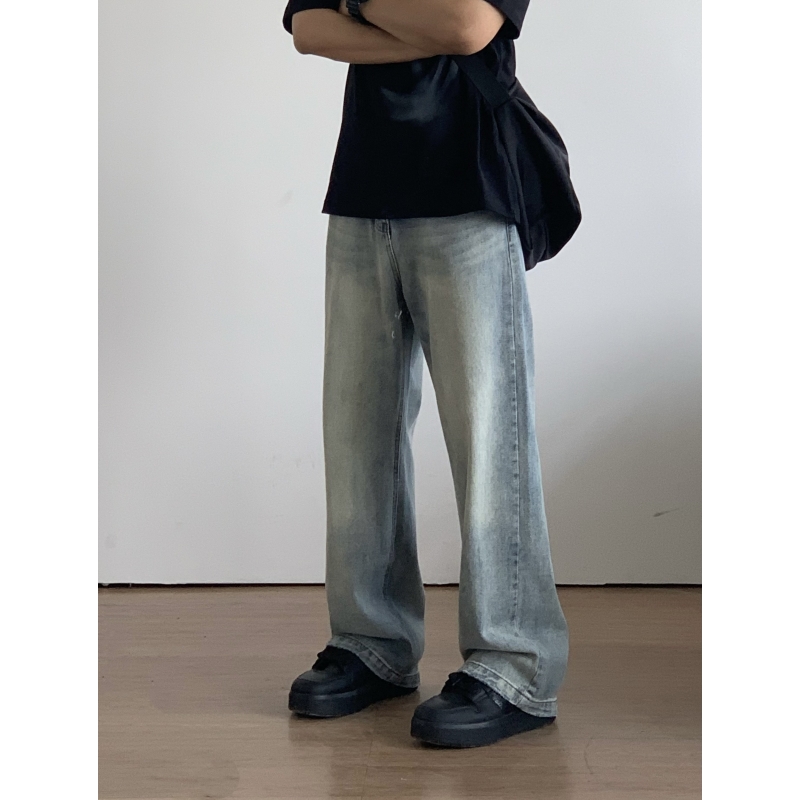 X1617显腿长显高显瘦美式牛仔裤