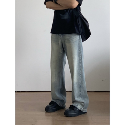 X1617显腿长显高显瘦美式牛仔裤