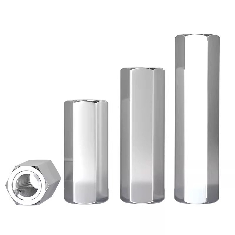 304不锈钢六角柱双通螺柱M3M4M5M6隔离柱P螺丝帽加长六角接头螺母