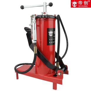 脚踏式注油器 高压黄油机4L8L枪头软管皮碗沪江工具