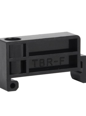 接线端子TBR-F固件TBR/IN 黑灰色排边侧堵头导轨终端紧固座卡扣