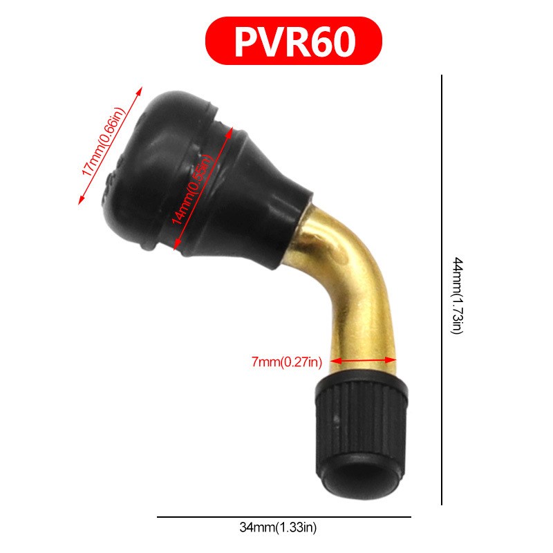 真空胎气嘴 电动车摩托车轮胎气门嘴弯嘴 PVR 5M0 60 70电瓶车配