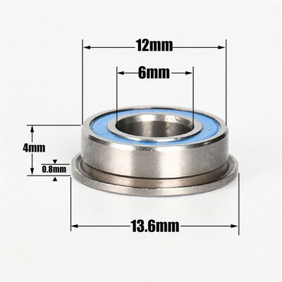 法兰轴承MF126ZZ 薄壁微型轴承 FLF1260ZZ 玩具马达轴承 6*12*4mm