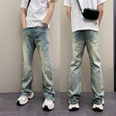 休闲牛仔裤 痞帅水洗磨白高级宽松哈伦男士 子 潮流韩版 2026年春秋季