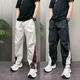子男式 机能美式 青年男士 DOEA休闲条纹休闲直筒阔腿裤 原创夏季 薄款