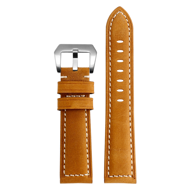 ADH 适配飞克勇敢之心FK817 fk038 FK036复古磨砂皮表带24mm男款