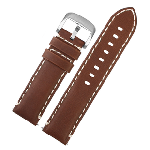 男士等宽表带 适配TISSOT天梭1853速敢T125617A牛皮T125表链22mm