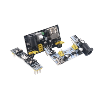 面包板 电源模块 双路5V 3.3V DC-DC降压模块 MB-102 适400/830孔