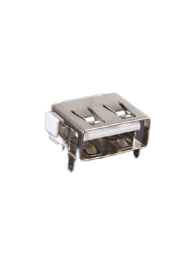 方形USB2.0接口母座90度直脚插座