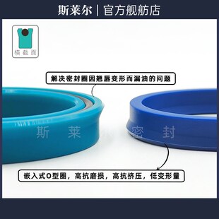 进口美制加强油封BA/BAS替代 液压油缸轴用Y/U型密封USA 1.000