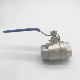 Q11F-16P正宗316不锈钢球阀二片式水管开关球阀2PC螺纹接头4分6分