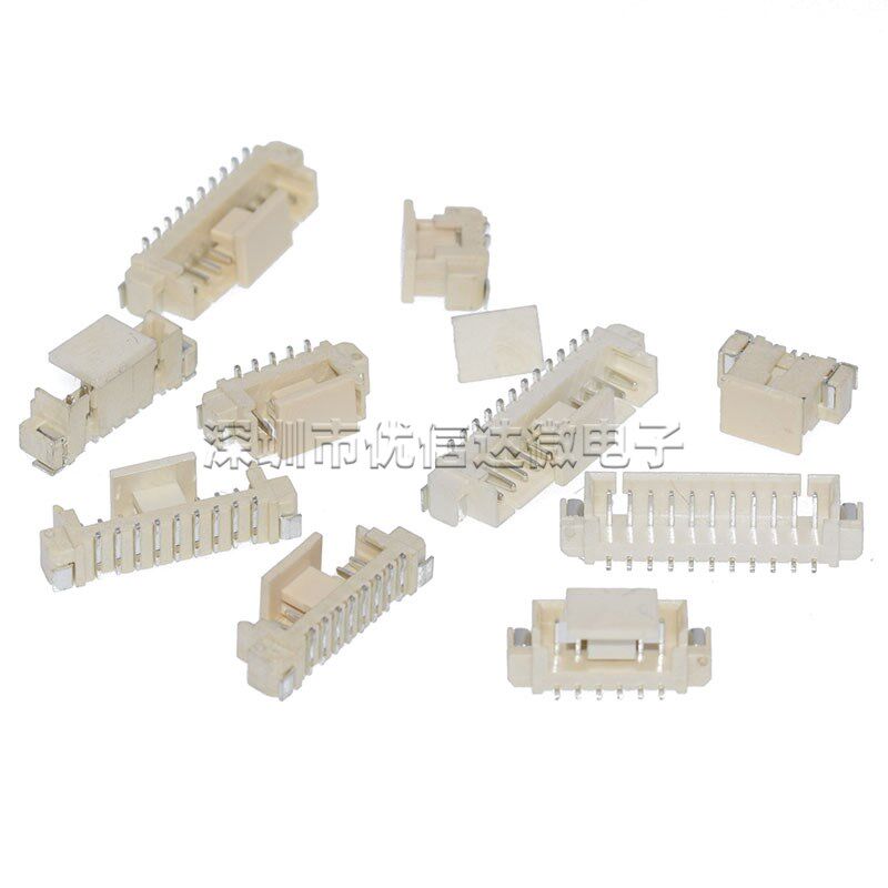 1.25间距立贴 2/3/4/5/6/7/8/9/10P位立式贴片1.27MM接插件连接器